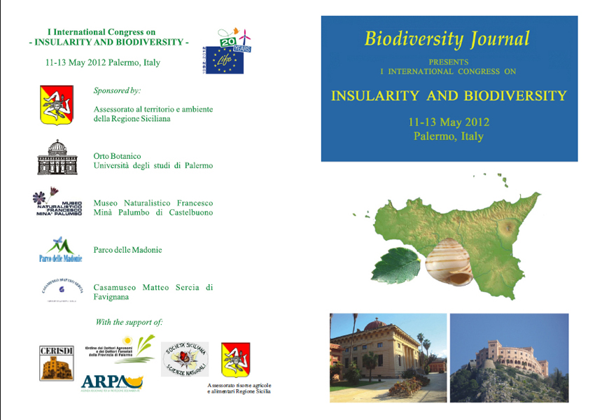 INSULARITY  and  BIODIVERSITY - Palermo 11-12-13 Maggio 2012